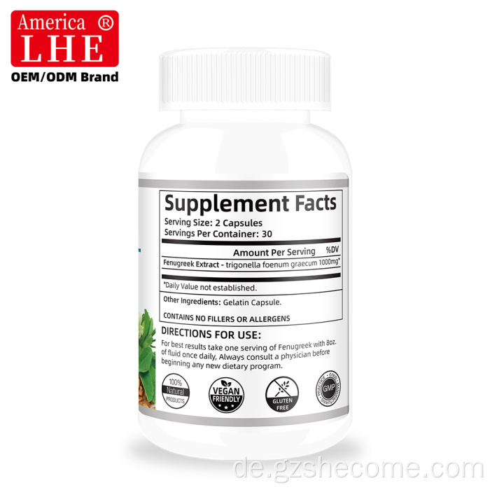 Bockshornklee -Supplement 1000 mg Laktationsergänzungsstärke